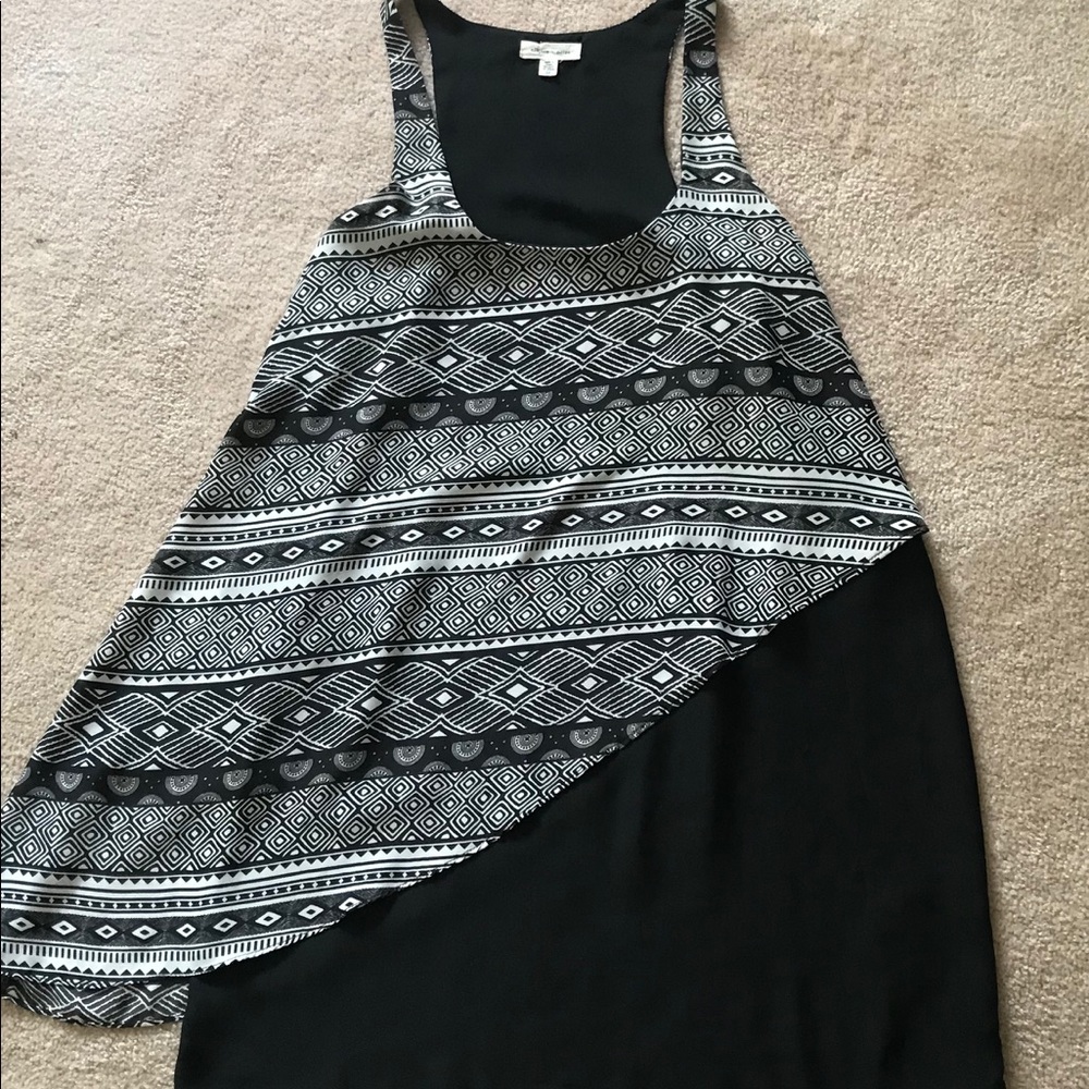 Silence + Noise Foley Tiered Racerback Dress XS